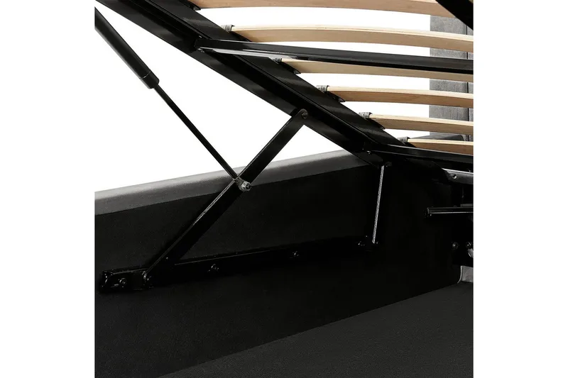 Seng med lagring Vion - Grå, 140x200 cm - Møbler - Senger - Senger med oppbevaring