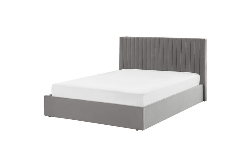 Seng med lagring Vion - Grå, 160x200 cm - Møbler - Senger - Senger med oppbevaring