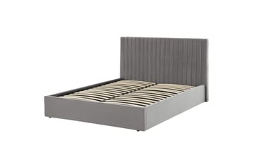 Seng med lagring Vion - Grå, 160x200 cm - Møbler - Senger - Senger med oppbevaring