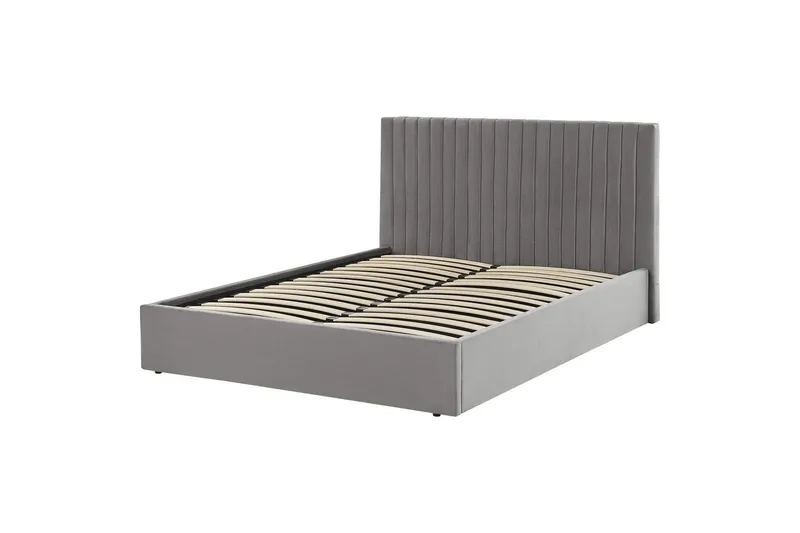 Seng med lagring Vion - Grå, 160x200 cm - Møbler - Senger - Senger med oppbevaring