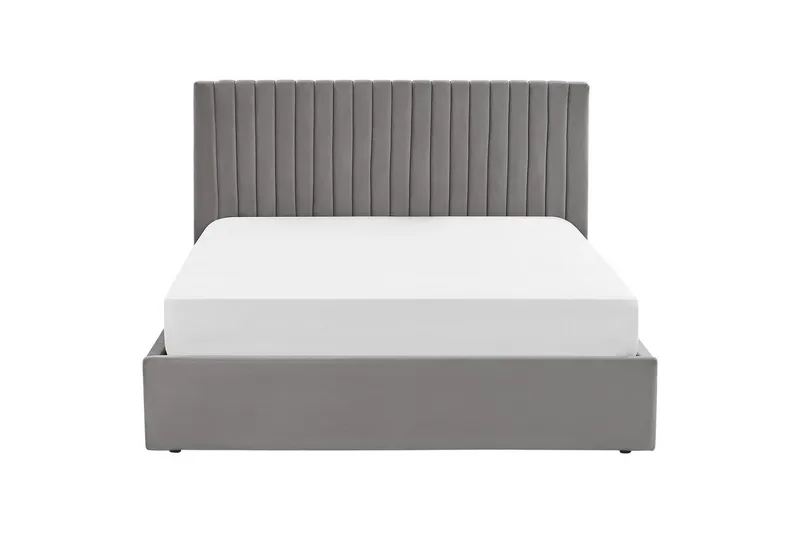 Seng med lagring Vion - Grå, 160x200 cm - Møbler - Senger - Senger med oppbevaring