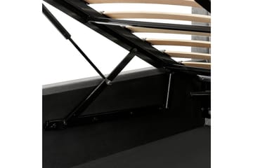 Seng med lagring Vion - Grå, 160x200 cm - Møbler - Senger - Senger med oppbevaring