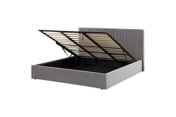Seng med lagring Vion - Grå, 180x200 cm - Møbler - Senger - Senger med oppbevaring