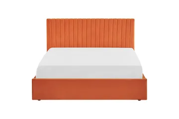 Seng med lagring Vion - Oransje, 160x200 cm - Møbler - Senger - Senger med oppbevaring