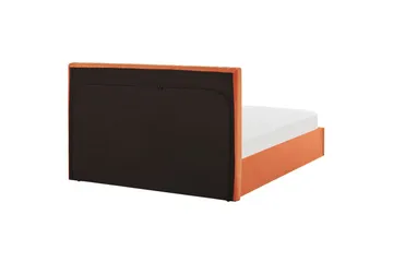 Seng med lagring Vion - Oransje, 160x200 cm - Møbler - Senger - Senger med oppbevaring
