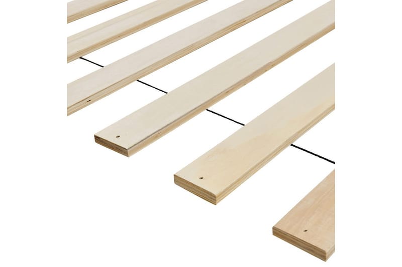 Seng med lamellbunn Boisset - Brun/Gummitre, 160x200 cm - Møbler - Senger - Sengeramme & sengestamme