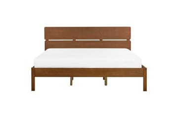 Seng med lamellbunn Boisset - Brun/Gummitre, 180x200 cm - Møbler - Senger - Sengeramme & sengestamme