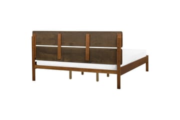 Seng med lamellbunn Boisset - Brun/Gummitre, 180x200 cm - Møbler - Senger - Sengeramme & sengestamme