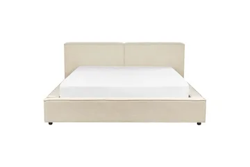 Seng med lamellbunn Linards - Beige/Manchesterstoff, 180x200 cm - Møbler - Senger - Sengeramme & sengestamme