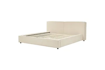 Seng med lamellbunn Linards - Beige/Manchesterstoff, 180x200 cm - Møbler - Senger - Sengeramme & sengestamme
