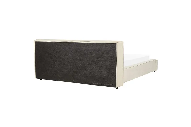 Seng med lamellbunn Linards - Beige/Manchesterstoff, 180x200 cm - Møbler - Senger - Sengeramme & sengestamme