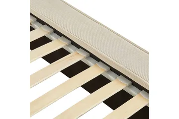 Seng med lamellbunn Linards - Beige/Manchesterstoff, 180x200 cm - Møbler - Senger - Sengeramme & sengestamme