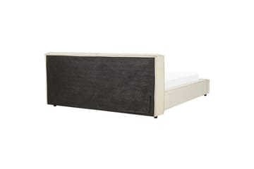 Seng med lamellbunn Linards - Beige/Manchesterstoff, 180x200 cm - Møbler - Senger - Sengeramme & sengestamme