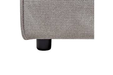 Seng med lamellbunn Linards - Grå/polyester, Grå/Polyester, 160x200 cm - Møbler - Senger - Sengeramme & sengestamme
