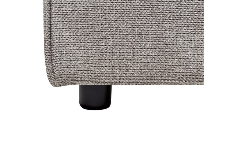 Seng med lamellbunn Linards - Grå/polyester, Grå/Polyester, 160x200 cm - Møbler - Senger - Sengeramme & sengestamme