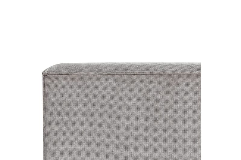 Seng med lamellbunn Linards - Grå/polyester, Grå/Polyester, 160x200 cm - Møbler - Senger - Sengeramme & sengestamme