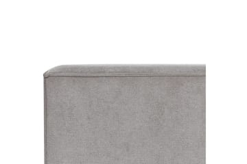 Seng med lamellbunn Linards - Grå/polyester, Grå/Polyester, 160x200 cm - Møbler - Senger - Sengeramme & sengestamme