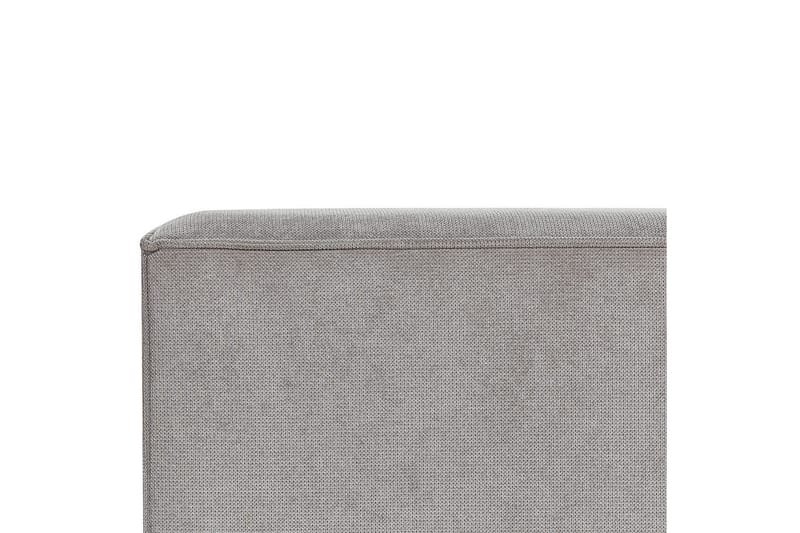 Seng med lamellbunn Linards - Grå/polyester, Grå/Polyester, 160x200 cm - Møbler - Senger - Sengeramme & sengestamme