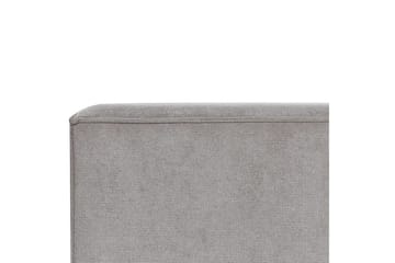 Seng med lamellbunn Linards - Grå/polyester, Grå/Polyester, 180x200 cm - Møbler - Senger - Sengeramme & sengestamme