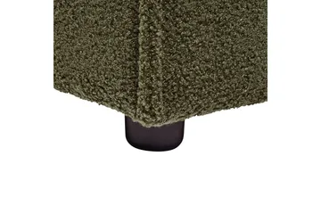 Seng med lamellbunn Linards - Grønn/Bouclé, 180x200 cm - Møbler - Senger - Sengeramme & sengestamme