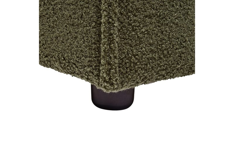 Seng med lamellbunn Linards - Grønn/Bouclé, 180x200 cm - Møbler - Senger - Sengeramme & sengestamme