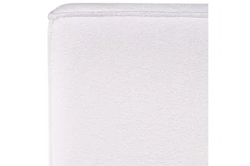 Seng med lamellbunn Linards - Hvit/Bouclé, 160x200 cm - Møbler - Senger - Sengeramme & sengestamme