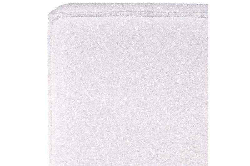 Seng med lamellbunn Linards - Hvit/Bouclé, 160x200 cm - Møbler - Senger - Sengeramme & sengestamme