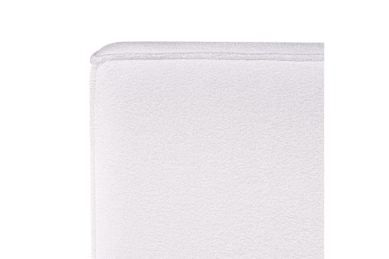 Seng med lamellbunn Linards - Hvit/Bouclé, 180x200 cm - Møbler - Senger - Sengeramme & sengestamme