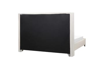 Seng med lamellbunn Lubbon - Hvit, Sølv, Hvit, sølv, 180x200 cm - Møbler - Senger - Sengeramme & sengestamme