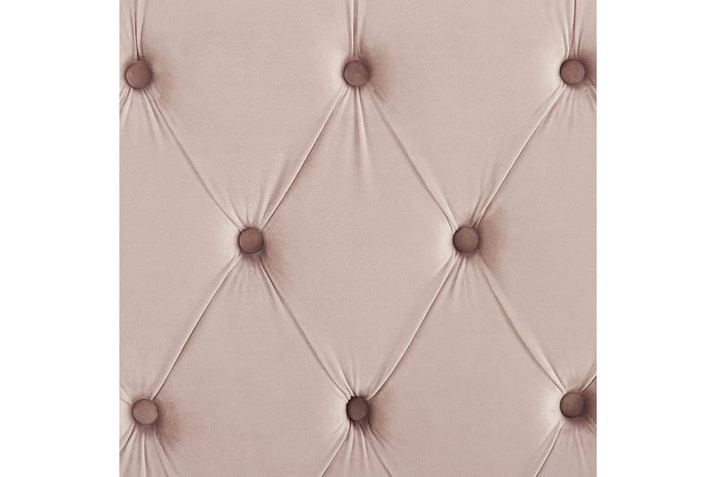 Seng med lamellbunn Lubbon - Rosa, Sølv, Rosa, sølv, 160x200 cm - Møbler - Senger - Sengeramme & sengestamme