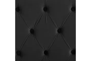 Seng med lamellbunn Lubbon - Svart, Sølv, 160x200 cm - Møbler - Senger - Sengeramme & sengestamme