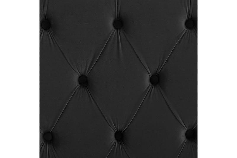 Seng med lamellbunn Lubbon - Svart, Sølv, 160x200 cm - Møbler - Senger - Sengeramme & sengestamme