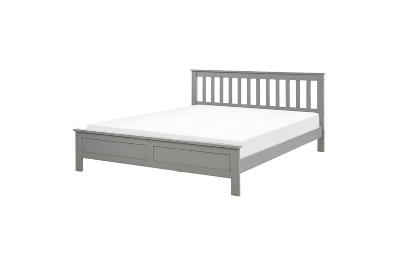 Seng med lamellbunn Mayenne, Grå, 160x200 cm