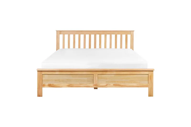 Seng med lamellbunn Mayenne - Lyst tre, 140x200 cm - Møbler - Senger - Sengeramme & sengestamme