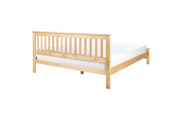 Seng med lamellbunn Mayenne - Lyst tre, 180x200 cm - Møbler - Senger - Sengeramme & sengestamme