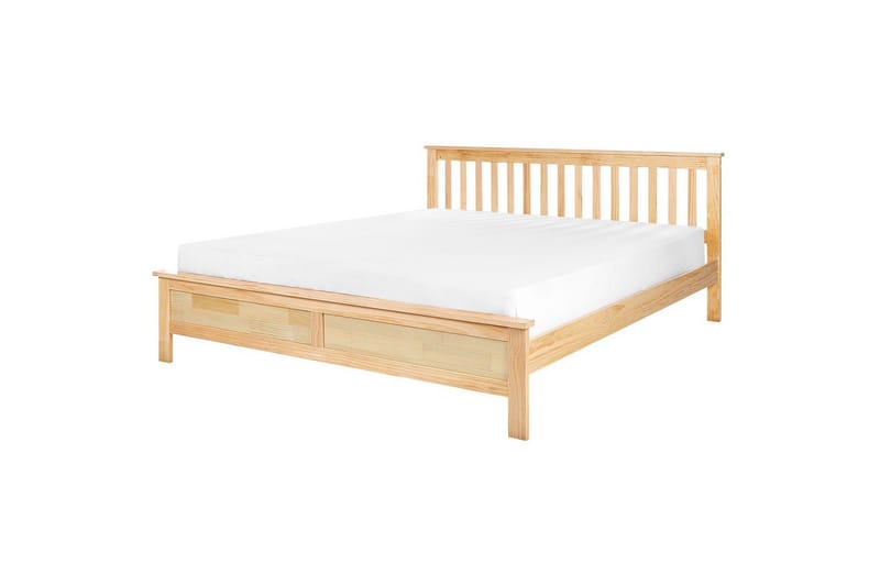 Seng med lamellbunn Mayenne, Lyst tre, 180x200 cm