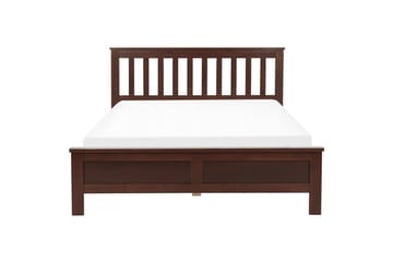 Seng med lamellbunn Mayenne - Mørkt tre, 140x200 cm - Møbler - Senger - Sengeramme & sengestamme