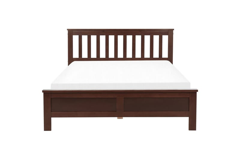 Seng med lamellbunn Mayenne - Mørkt tre, 140x200 cm - Møbler - Senger - Sengeramme & sengestamme