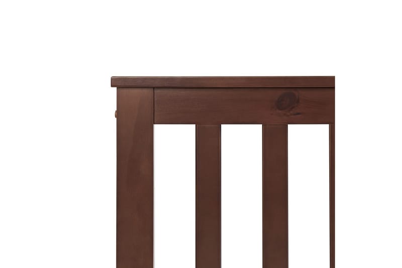 Seng med lamellbunn Mayenne - Mørkt tre, 140x200 cm - Møbler - Senger - Sengeramme & sengestamme