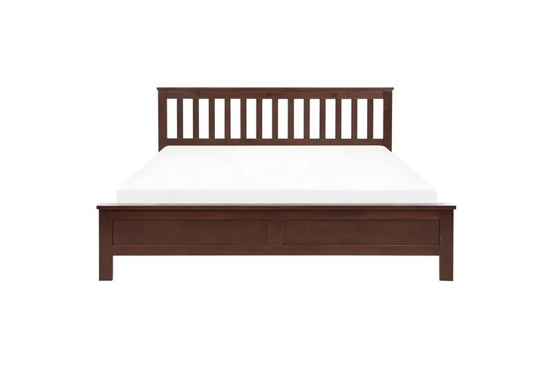 Seng med lamellbunn Mayenne - Mørkt tre, 180x200 cm - Møbler - Senger - Sengeramme & sengestamme