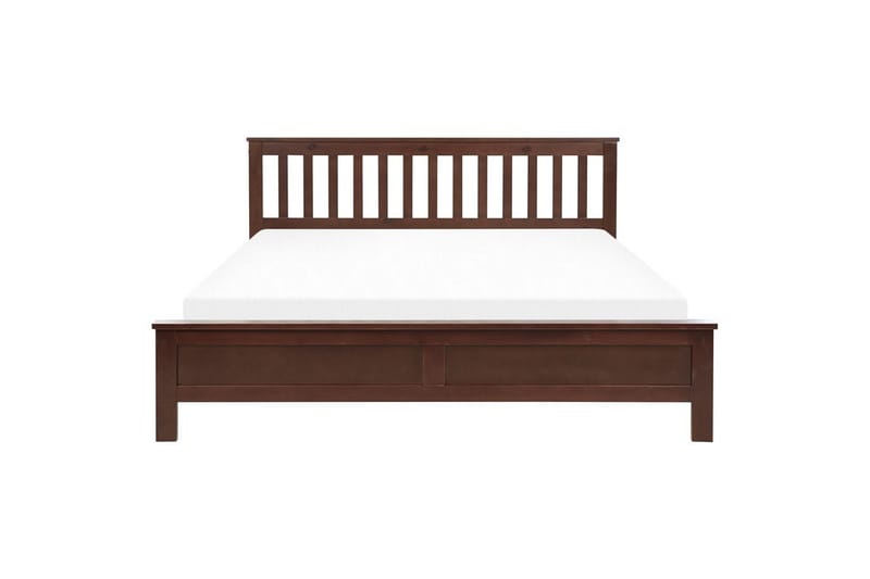 Seng med lamellbunn Mayenne - Mørkt tre, 180x200 cm - Møbler - Senger - Sengeramme & sengestamme