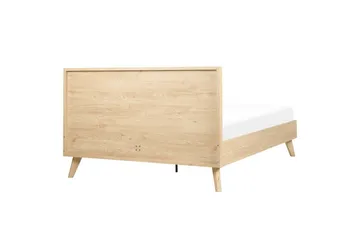 Seng med lamellbunn Monpazier - Lyst tre, 140x200 cm - Møbler - Senger - Sengeramme & sengestamme