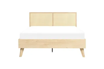 Seng med lamellbunn Monpazier - Lyst tre, 140x200 cm - Møbler - Senger - Sengeramme & sengestamme