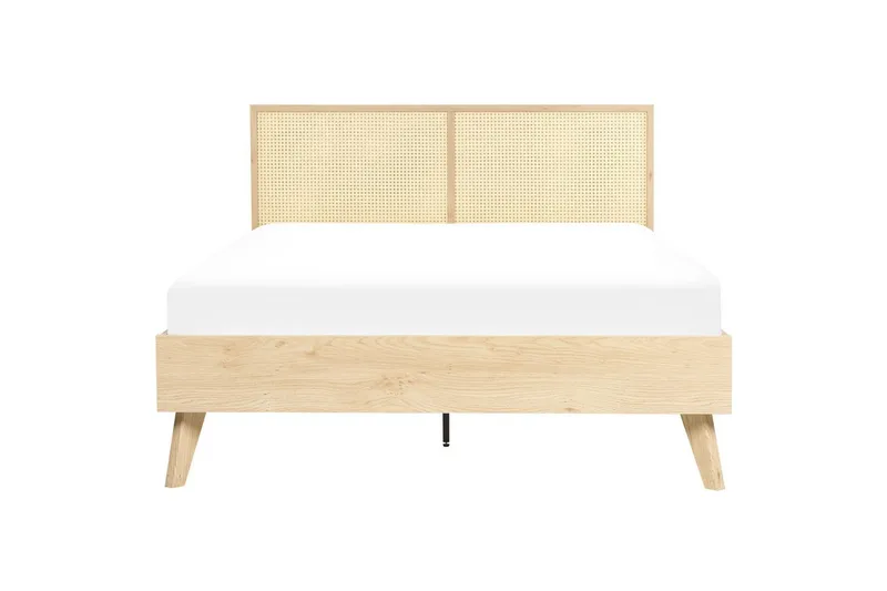 Seng med lamellbunn Monpazier - Lyst tre, 140x200 cm - Møbler - Senger - Sengeramme & sengestamme