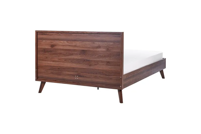 Seng med lamellbunn Monpazier - Mørkt tre, 140x200 cm - Møbler - Senger - Sengeramme & sengestamme