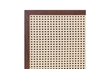 Seng med lamellbunn Monpazier - Mørkt tre, 140x200 cm - Møbler - Senger - Sengeramme & sengestamme