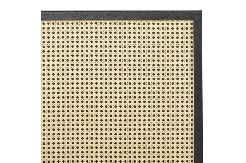 Seng med lamellbunn Monpazier - Svart, lyst tre, 140x200 cm - Møbler - Senger - Sengeramme & sengestamme