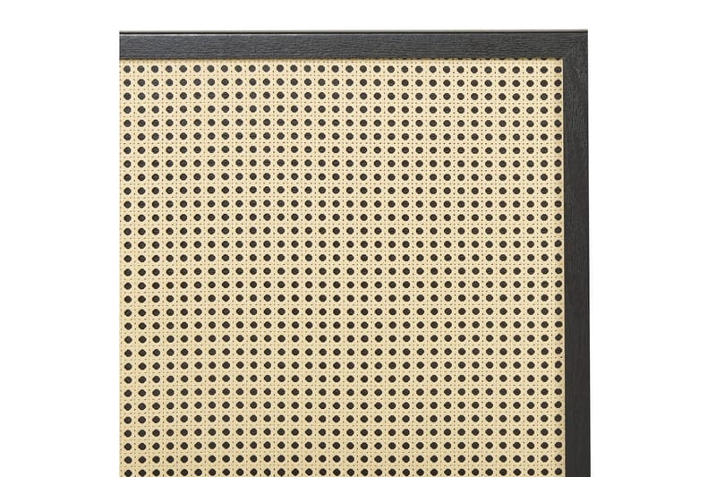 Seng med lamellbunn Monpazier - Svart, lyst tre, 160x200 cm - Møbler - Senger - Sengeramme & sengestamme