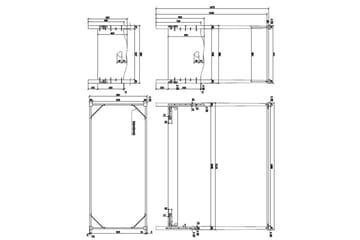 Seng med lamellbunn nattbord garderobe tekstilsett Amori Hvit - Møbler - Senger - Møbelsett til soverom