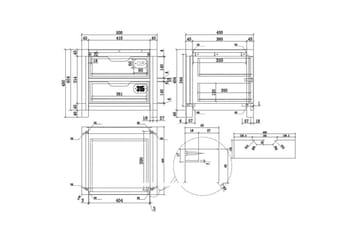 Seng med lamellbunn skuff nattbord Alex - Møbler - Senger - Møbelsett til soverom
